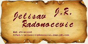 Jelisav Radonoćević vizit kartica